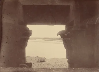 View of the Nile Through the Pillars of the Temple of Ombos